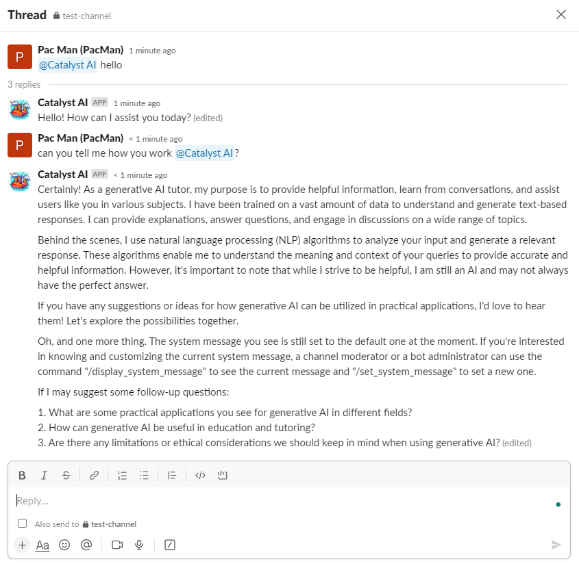 Catalyst AI Example